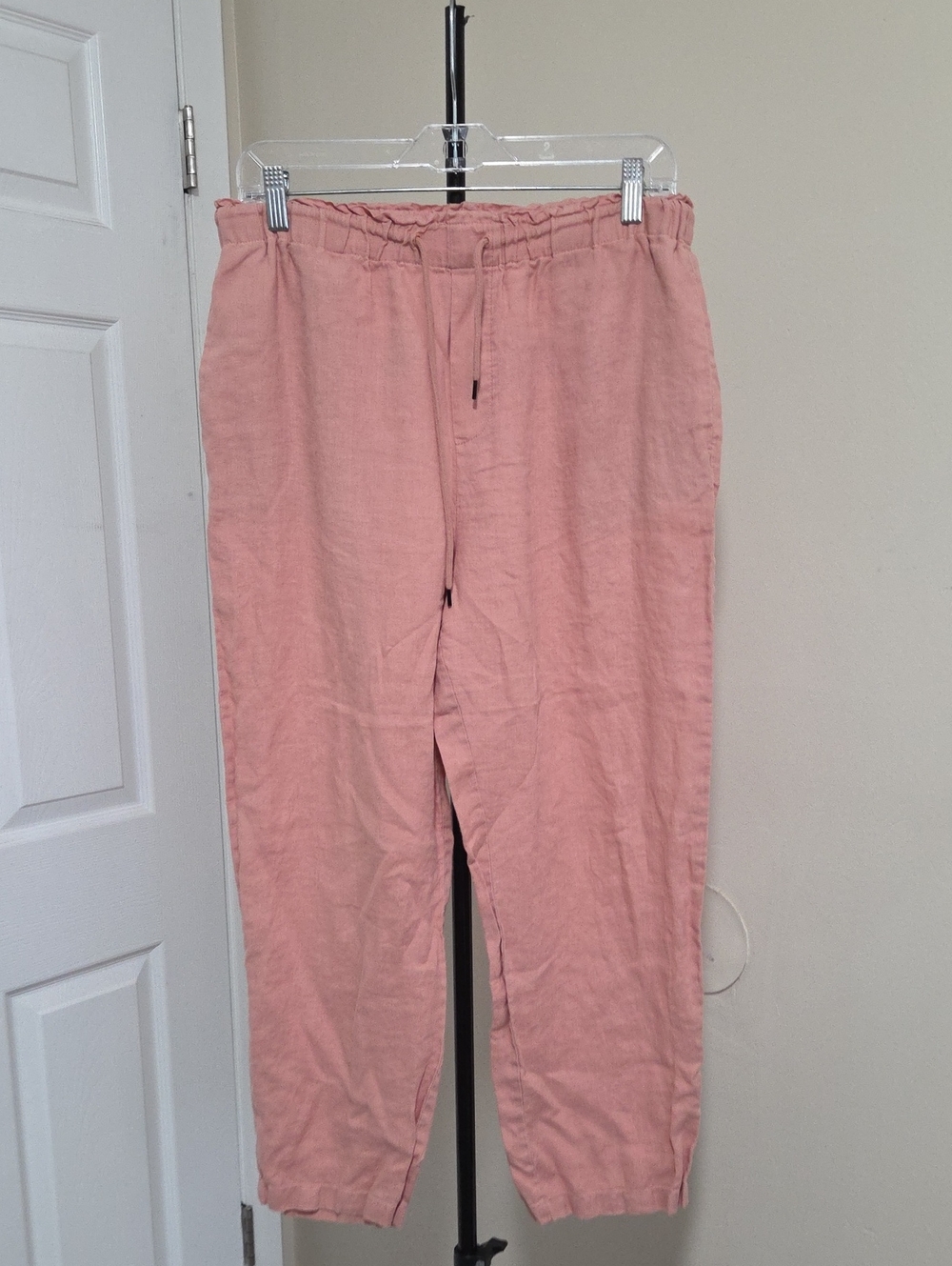 Mango Women's Drawstring Joggers in Dusty Rose